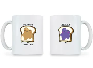 Peanut Butter & Jelly - Couple Coffee Mugs