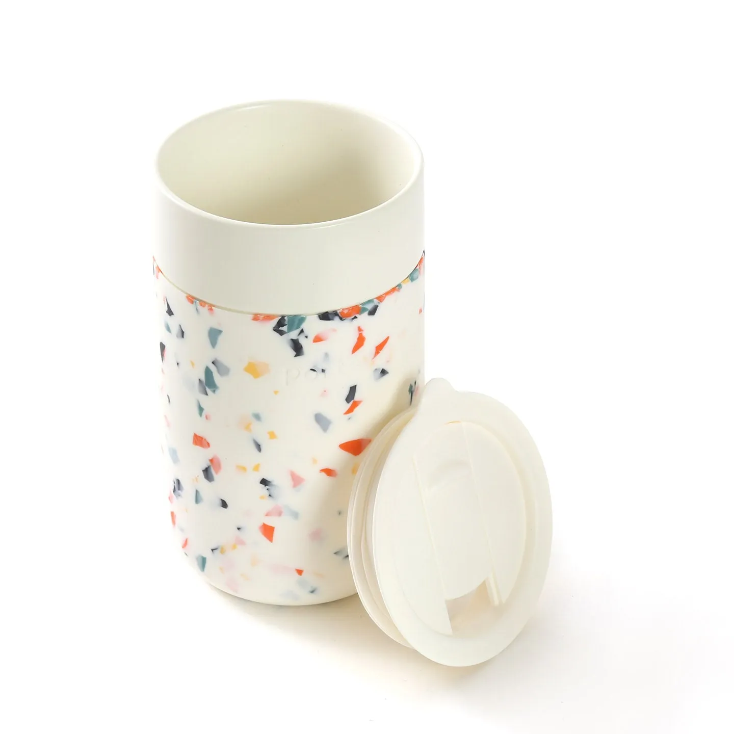 Porter Ceramic Travel Mug / Terrazzo Cream