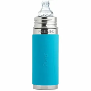 Pura Insulated Sippy Cup w/ Sleeve - Aqua