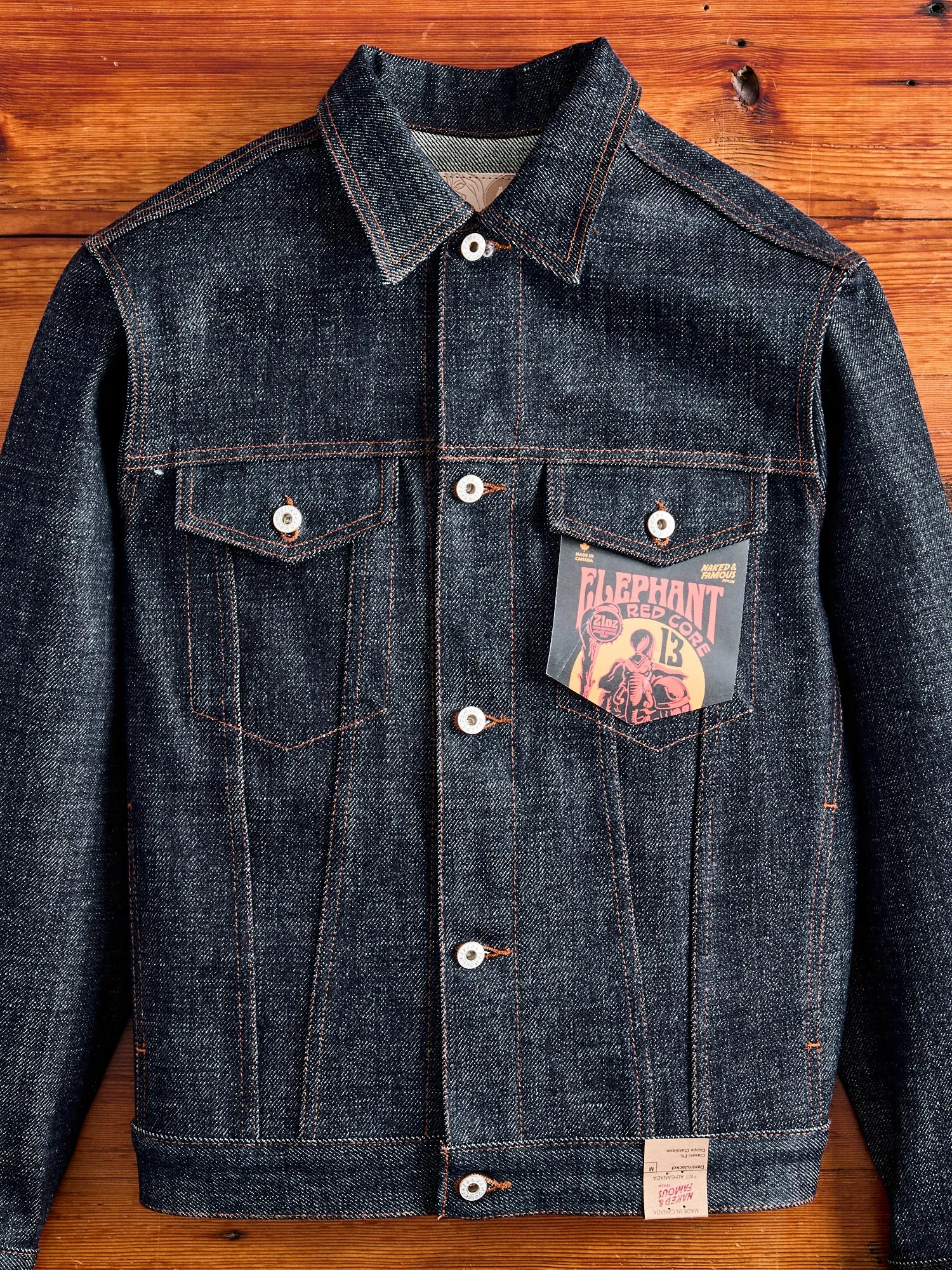 "Elephant 13 - Red Core" 21oz Selvedge Denim Jacket