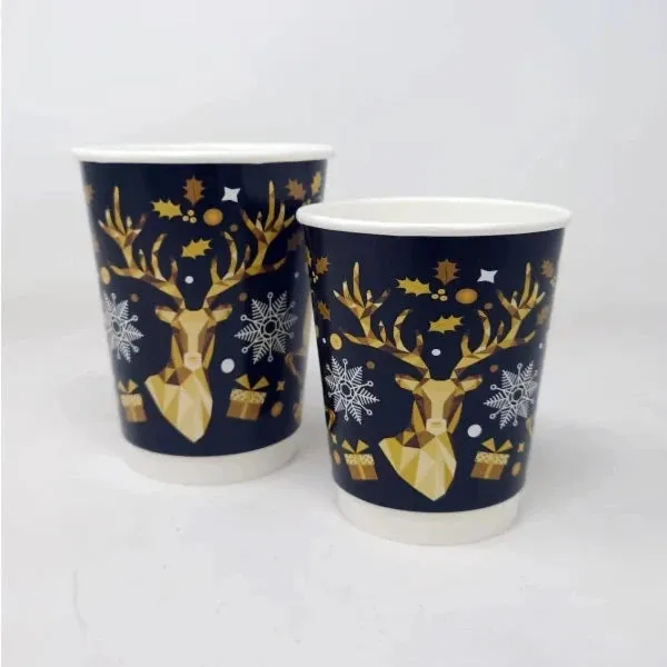 Reindeer Christmas Cup 8oz/300ml 500pk