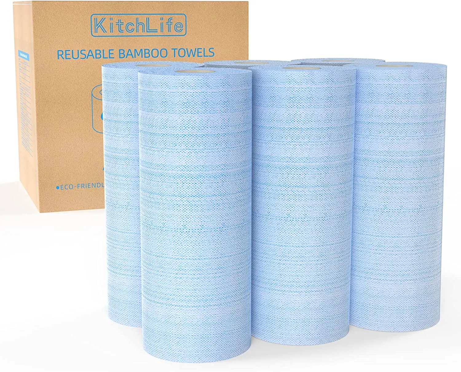 Reusable Bamboo Paper Towels - Washable and Recycled Kitchen Roll, Zero Waste Products, Sustainable Gifts, Environmentally Friendly