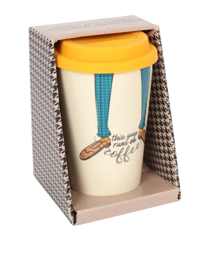 Running on Coffee Travel Mug - Ceramic