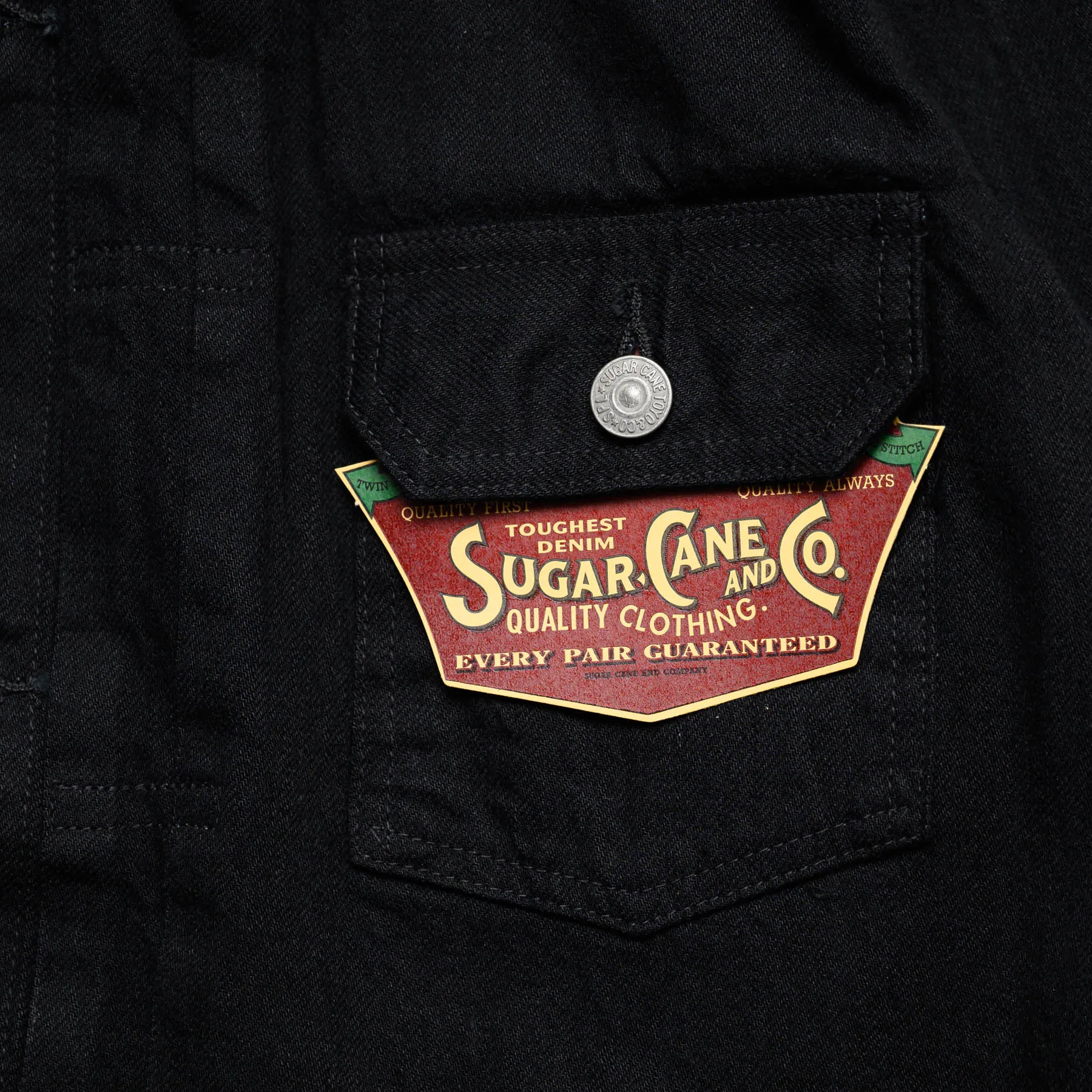 SC14601 13oz Black Selvedge Denim 1953 Type II Jacket