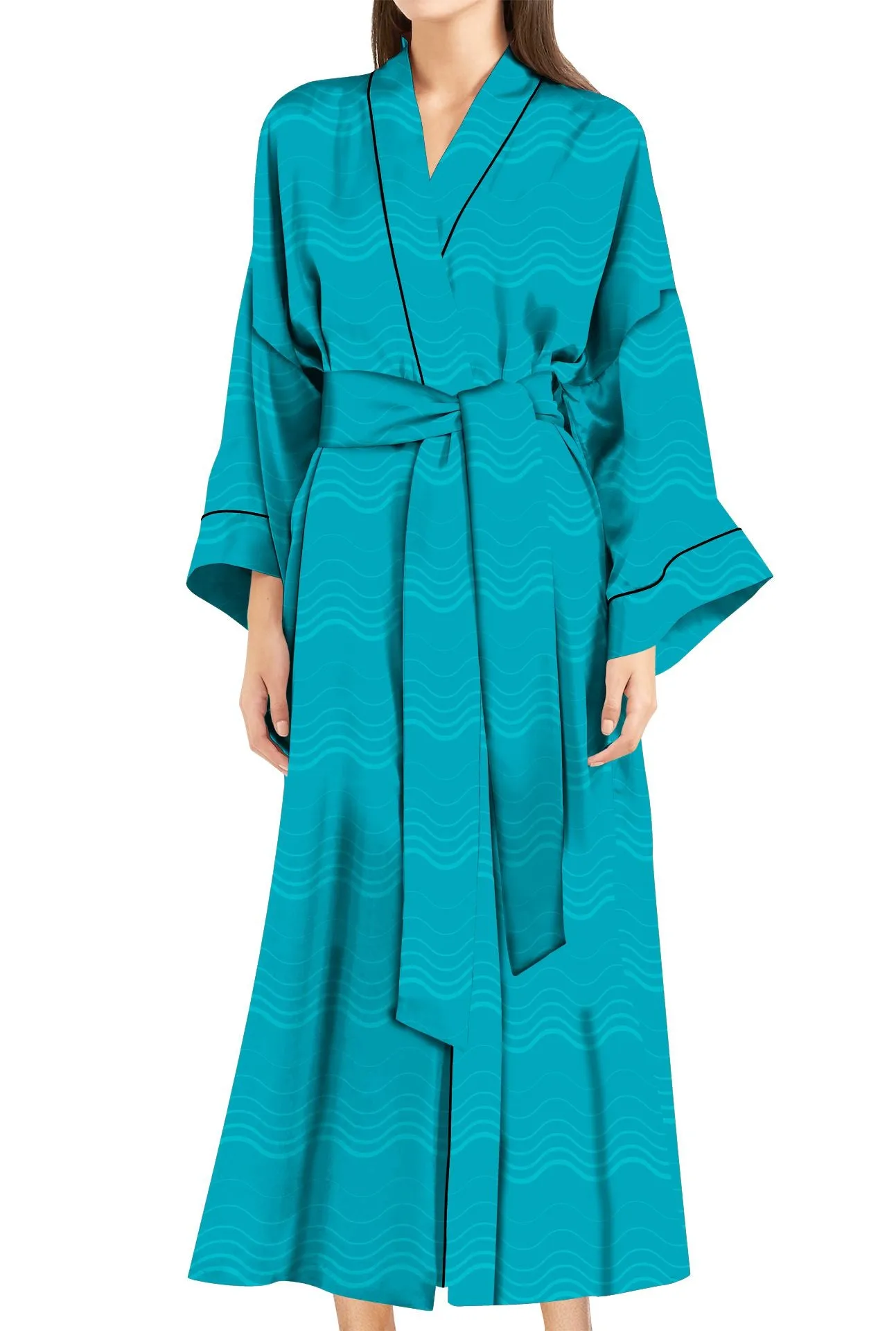 Short Silk Kimono Robe