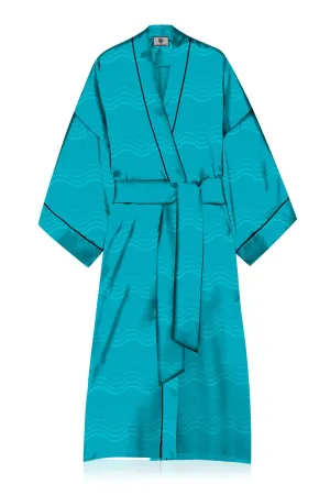 Short Silk Kimono Robe