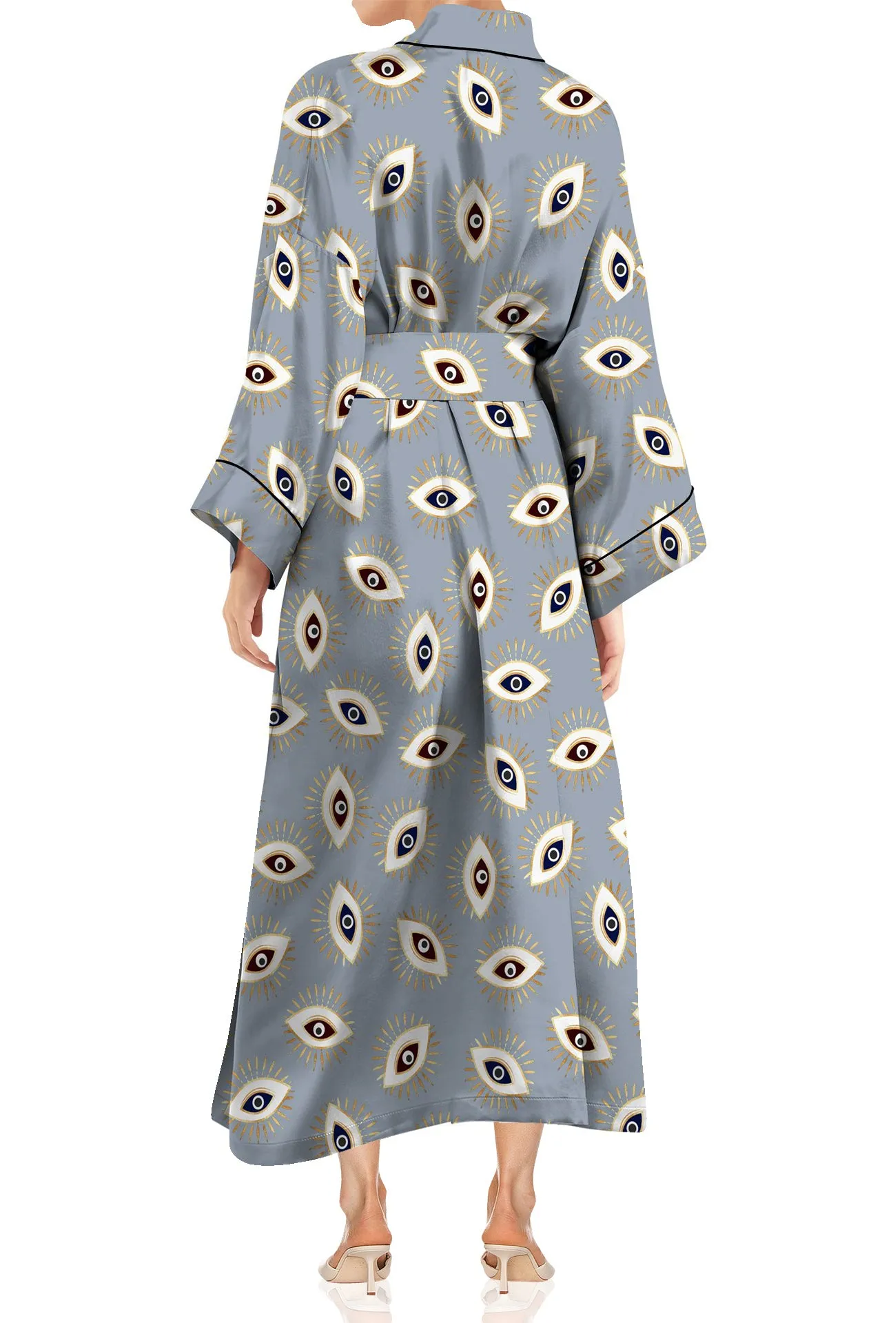 Short Silk Robe Womens