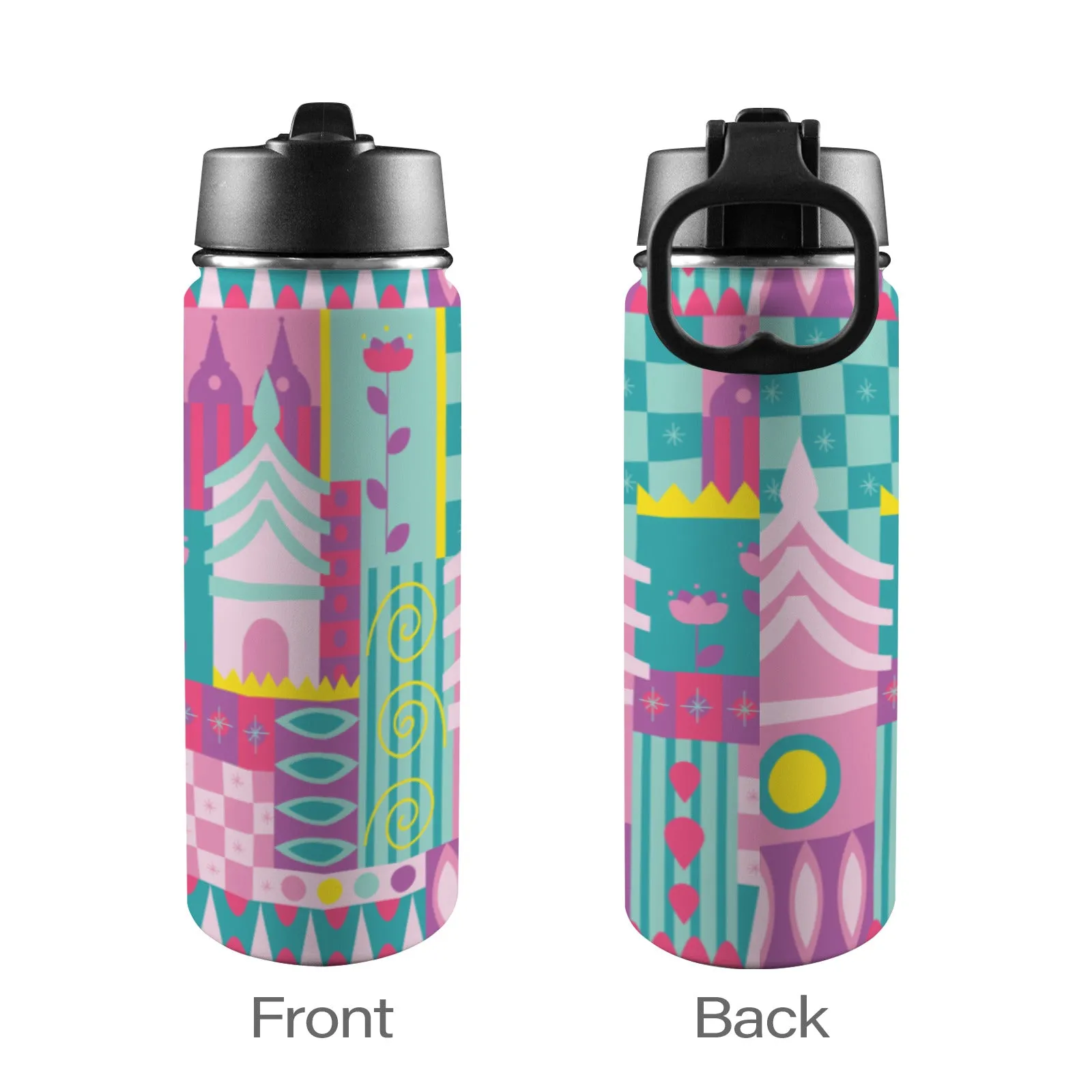 Small World Insulated Water Bottle