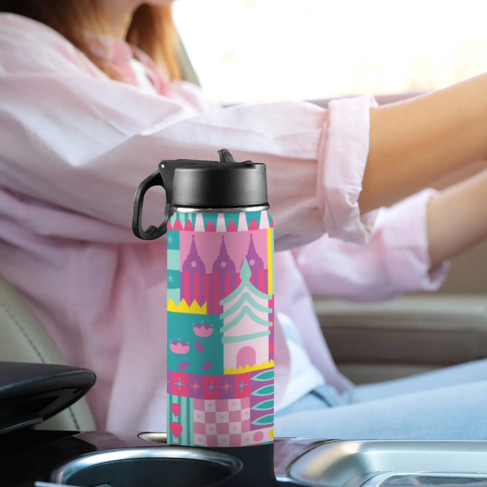 Small World Insulated Water Bottle