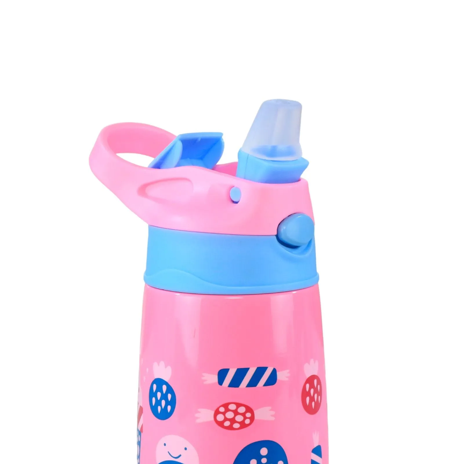 Smily Kiddos Insulated Water Bottle 450ml - Ice Cream Theme Pink