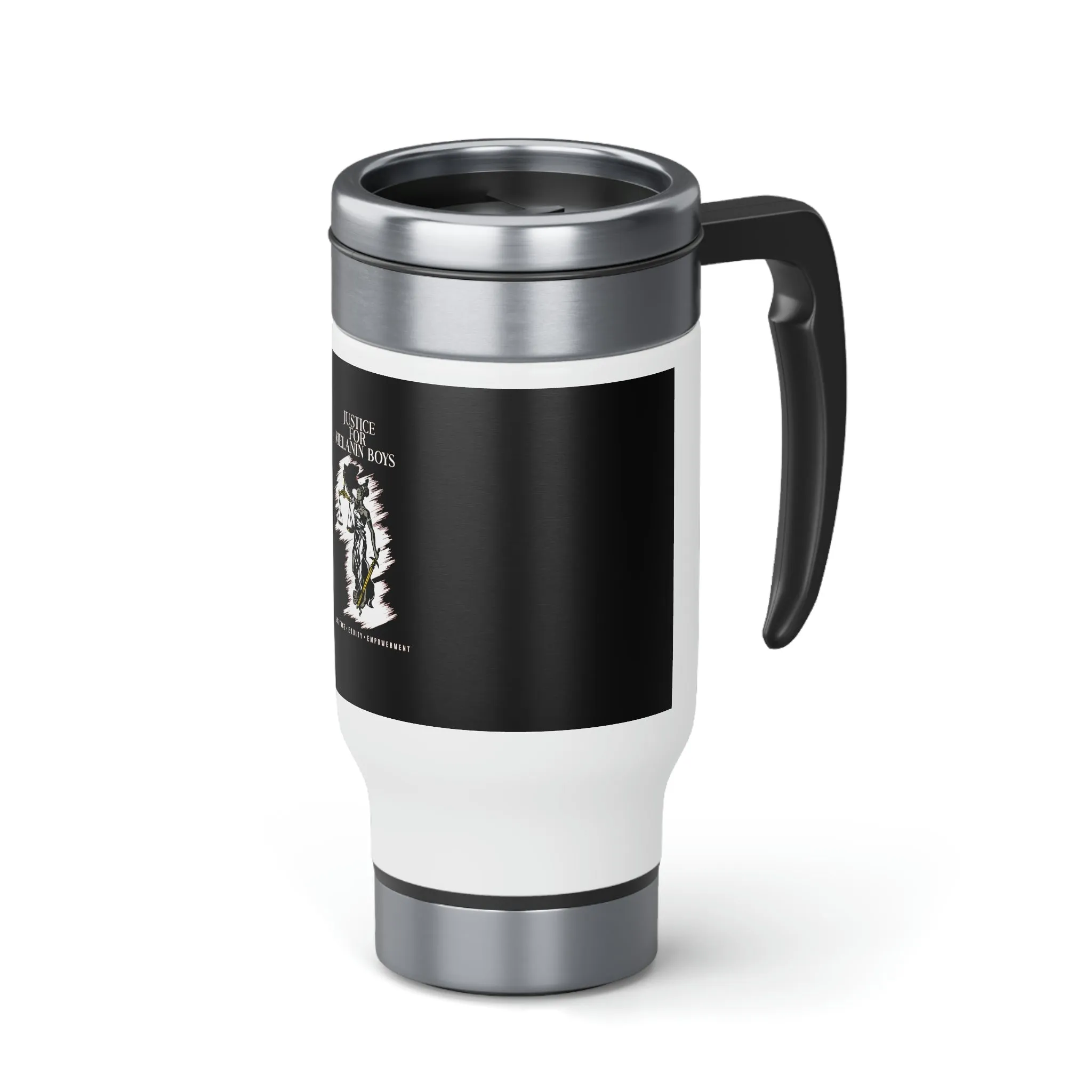 Stainless Steel Travel Mug with Handle, 14oz