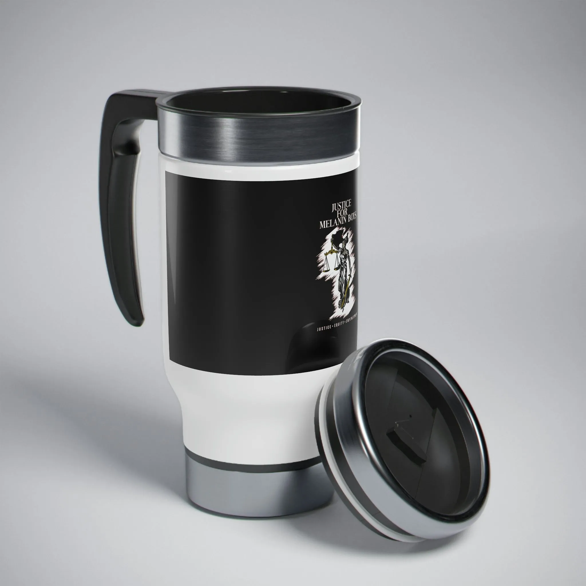 Stainless Steel Travel Mug with Handle, 14oz