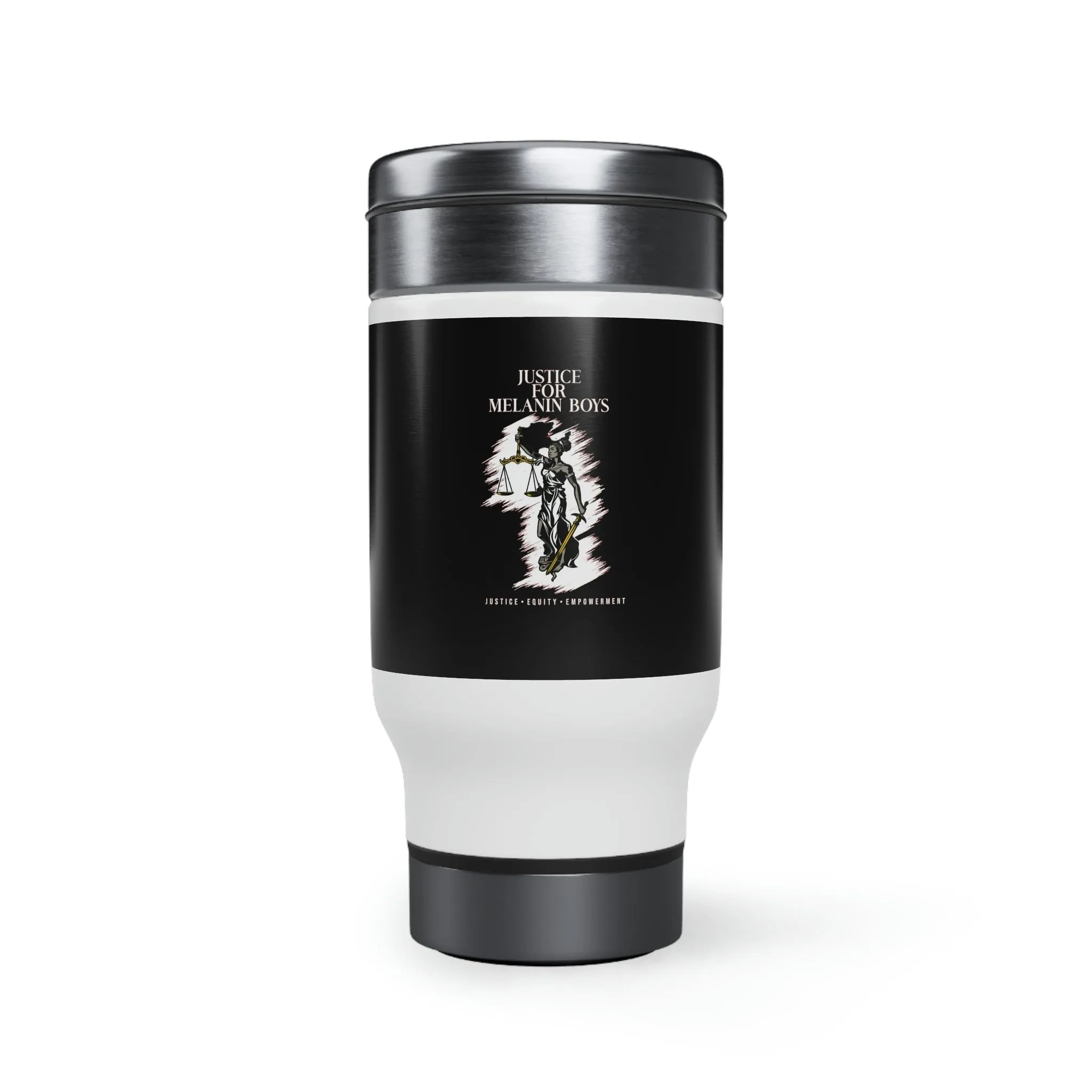 Stainless Steel Travel Mug with Handle, 14oz