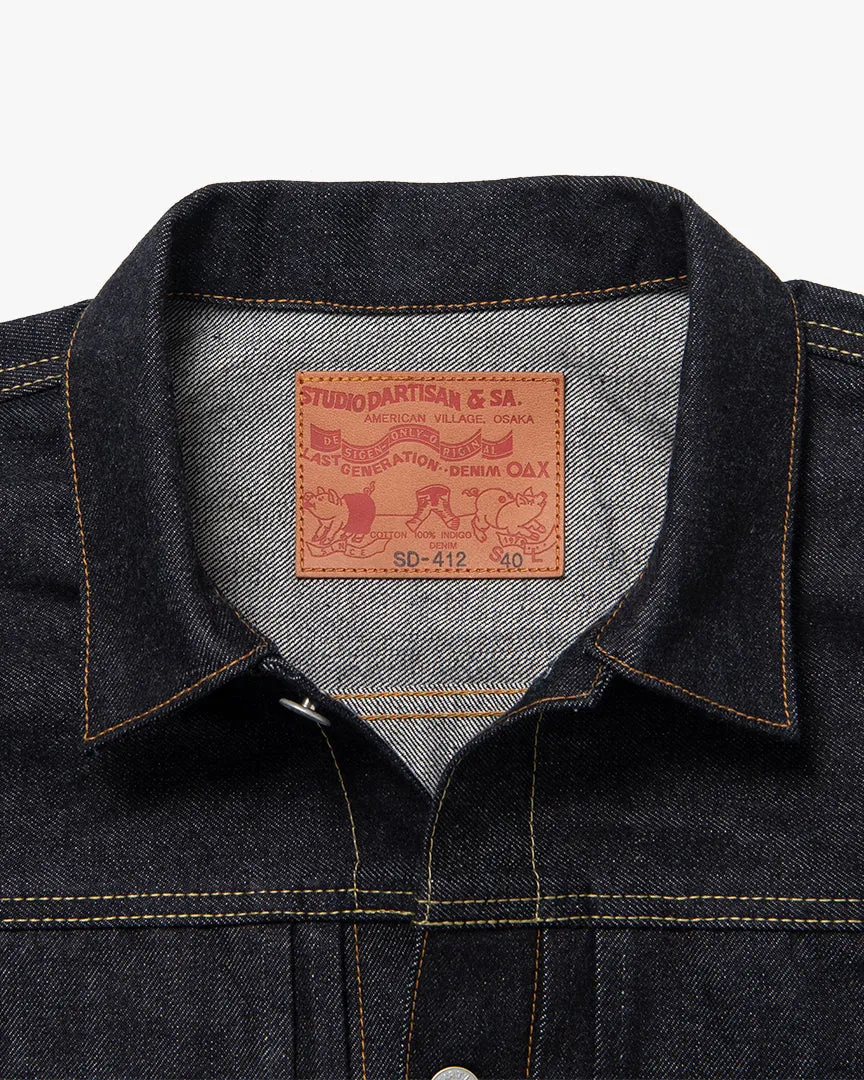 Studio D'Artisan SD-412 Type II Selvedge Denim Jacket - Indigo Onewash