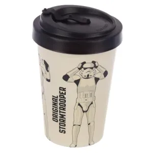 The Original Stormtrooper White Reusable Screw Top Bamboo Composite Travel Mug