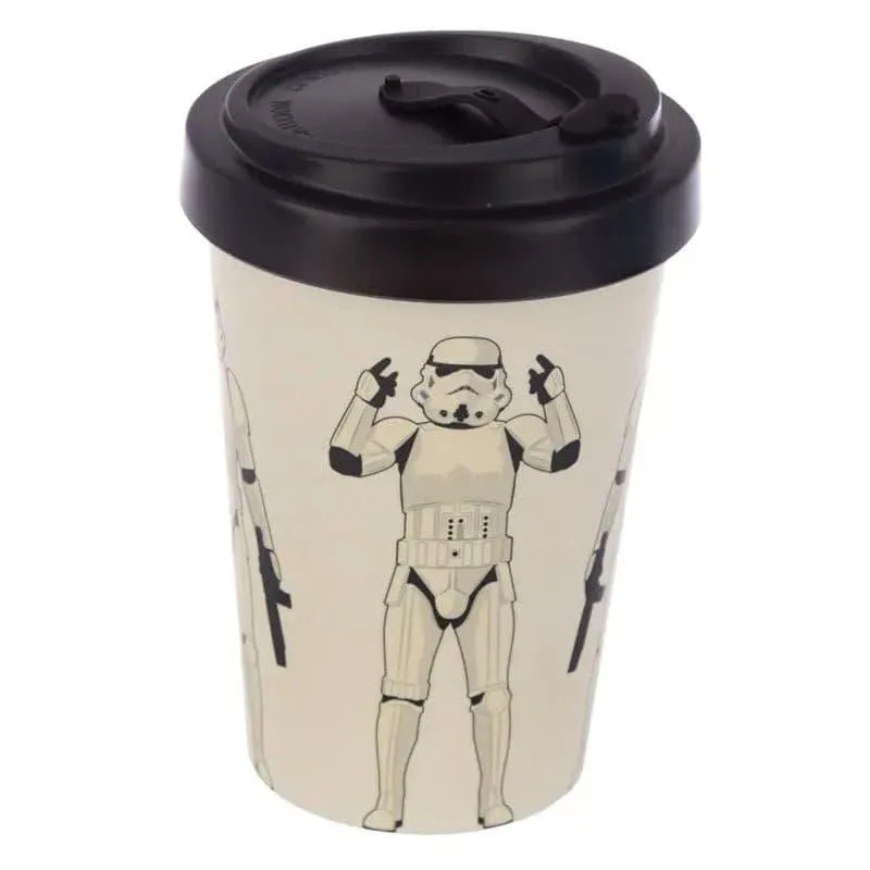 The Original Stormtrooper White Reusable Screw Top Bamboo Composite Travel Mug