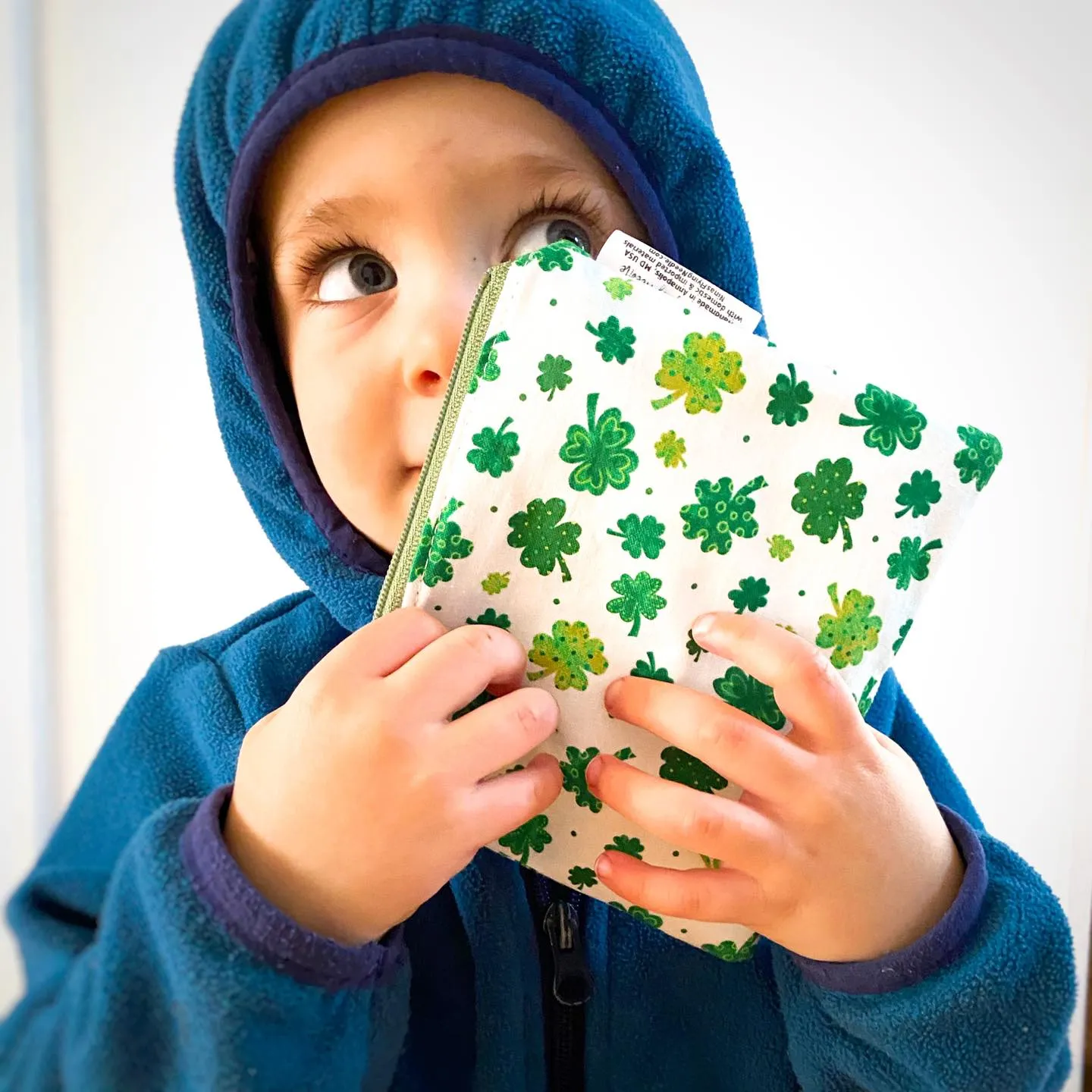 Toddler Sized Reusable Zippered Bag Milk Bottles Happy