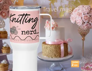 Travel mug for knitters