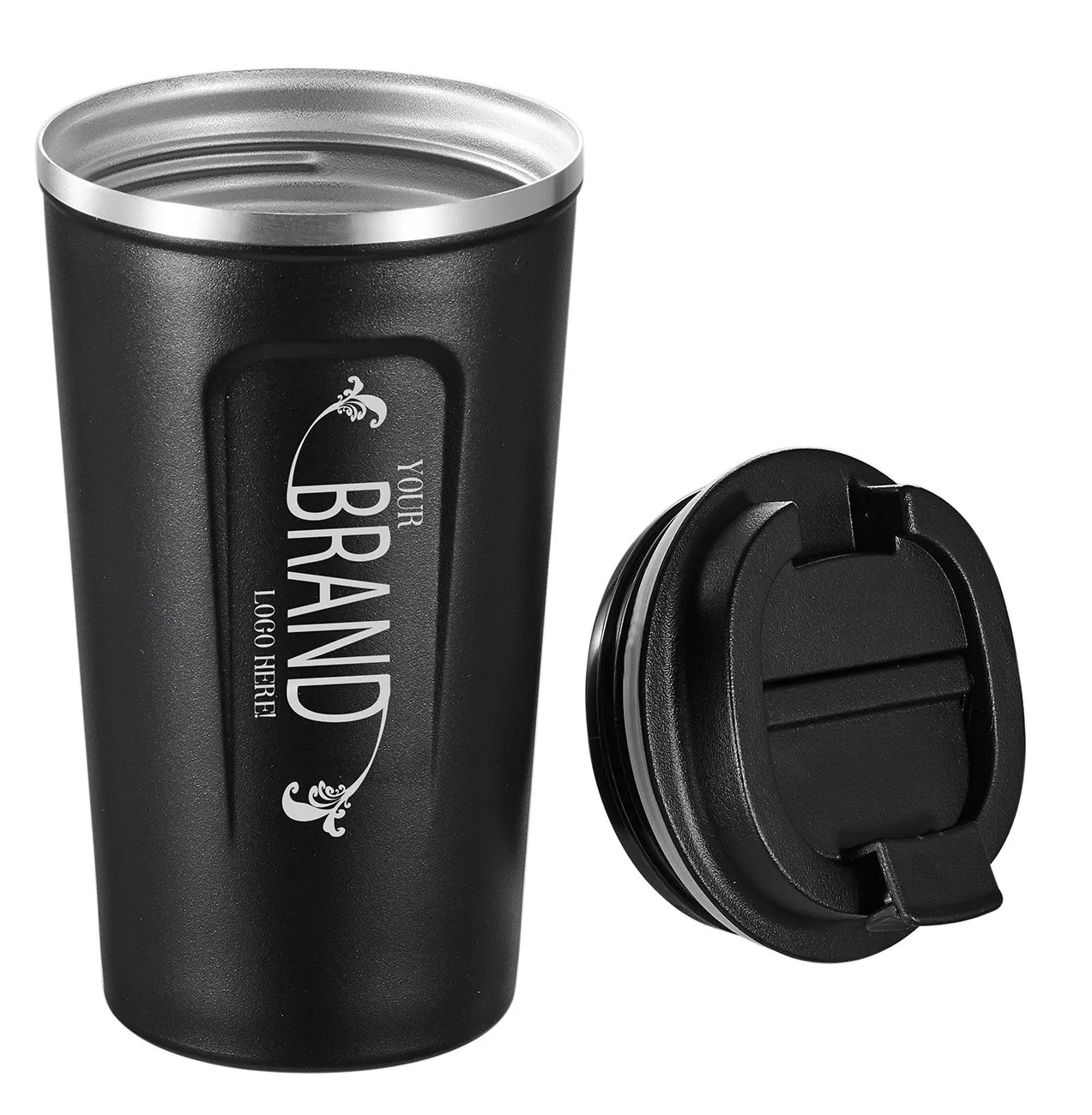 Visol Explorer 16 oz Double Walled Coffee Cup with Lid