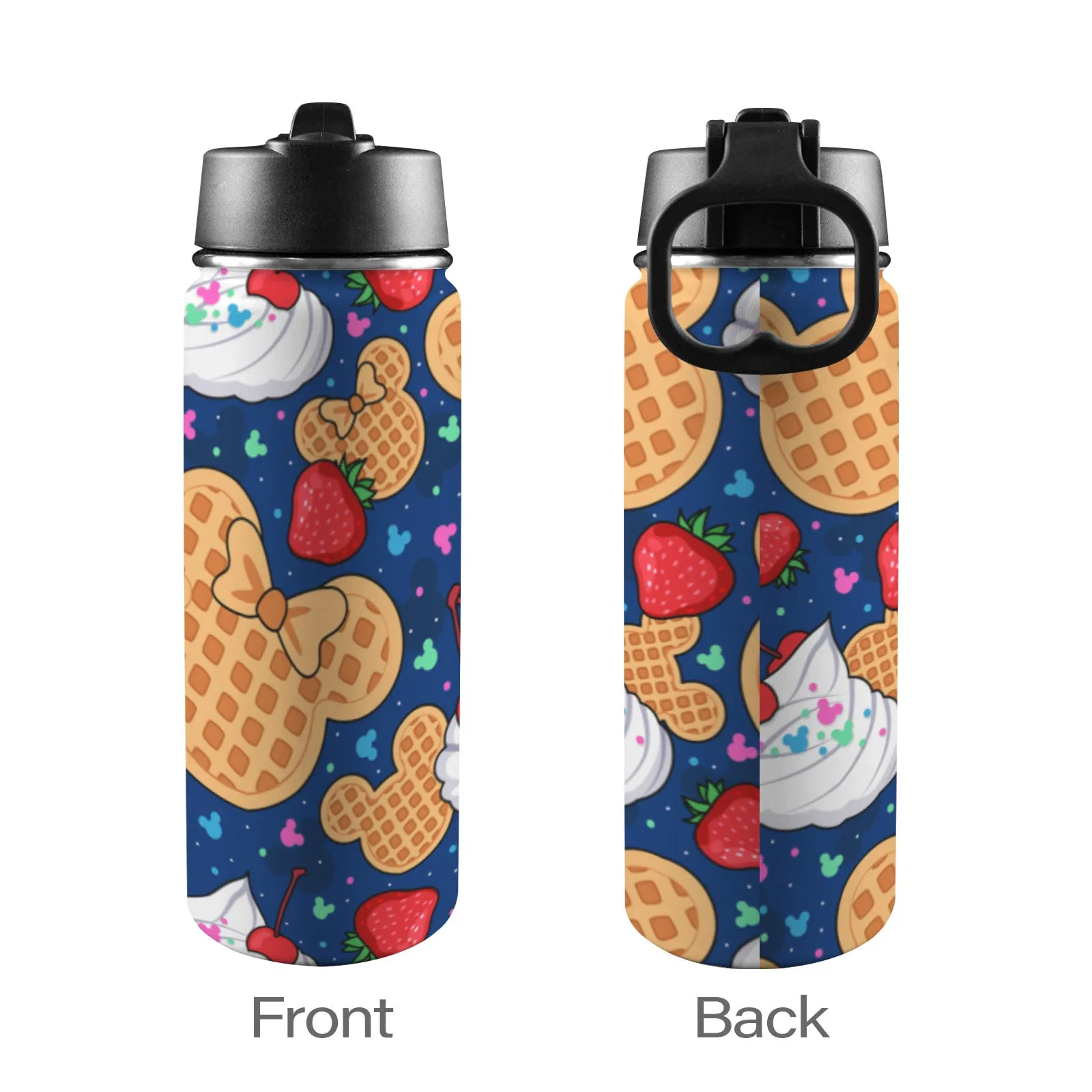 Waffles Insulated Water Bottle