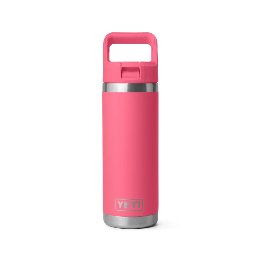 YETI Rambler 18 OZ (532ml) Bottle With Straw Cap - Tropical Pink