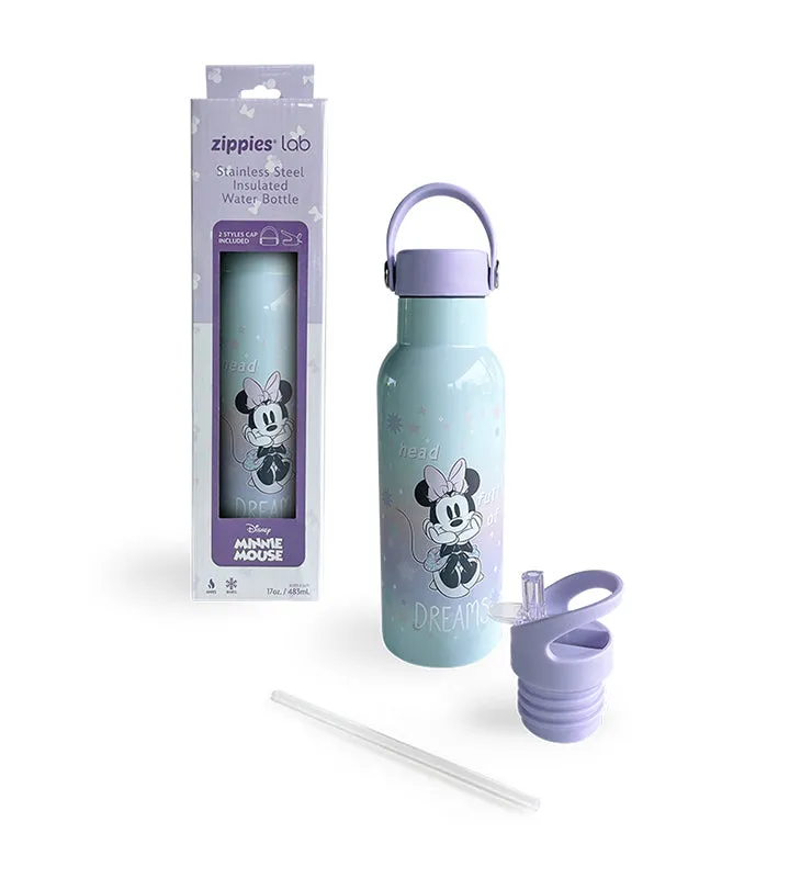 Zippies Lab Stainless Steel Insulated Water Bottle (483ml): Minnie Take Me To The Stars